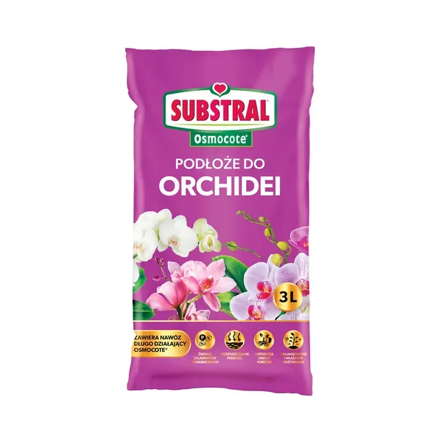 Orhidee muld+ Osmocote, SUBSTRAL, 3 L