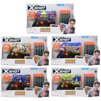Mängupüstol Xshot Sonic The Hedgehog 8tk