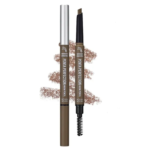 HOLIKA HOLIKA Wonder Drawing Penta Perfection Brow Pencil No.3 Ash Brown 0.3g