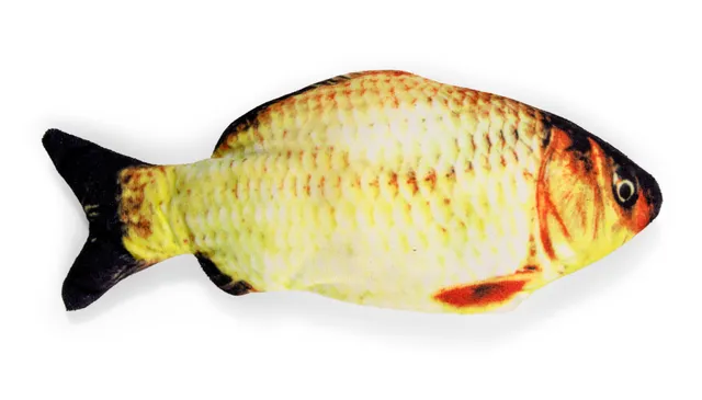 Little & Bigger kassi mänguasi, KickFish laetav kala, 28,5 cm, kollane