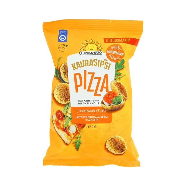 Kaerakrõpsud pitsamaitselised, LINKOSUO, 120 g