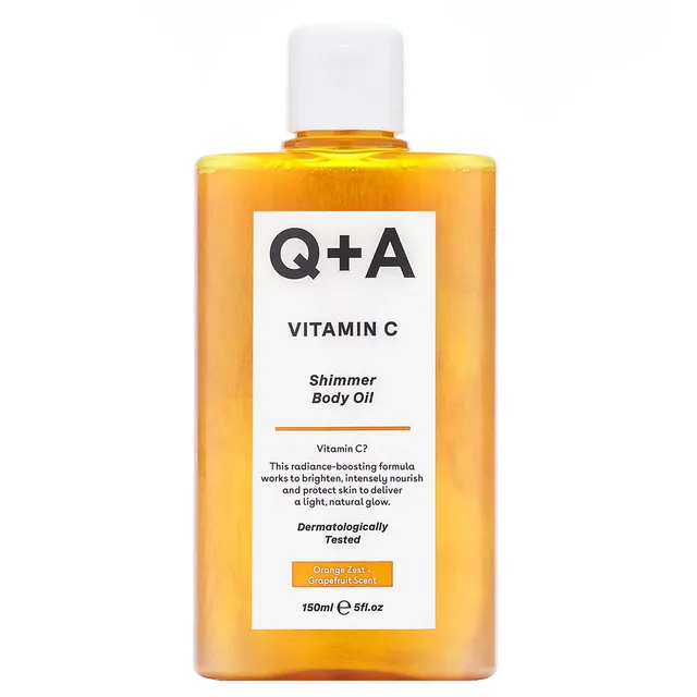 Q+A Vitamin C Shimmer Body Oil 150ml