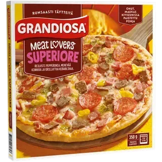 Kiviahjupitsa Superiore for Meat Lovers, GRANDIOSA, 350 g