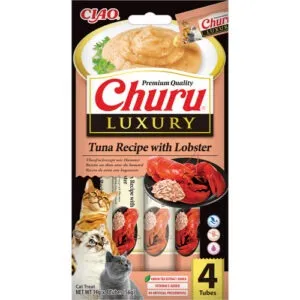 Churu LUXURY Tuun ja merivähk kreem maiustus kassidele 14g x 4tk