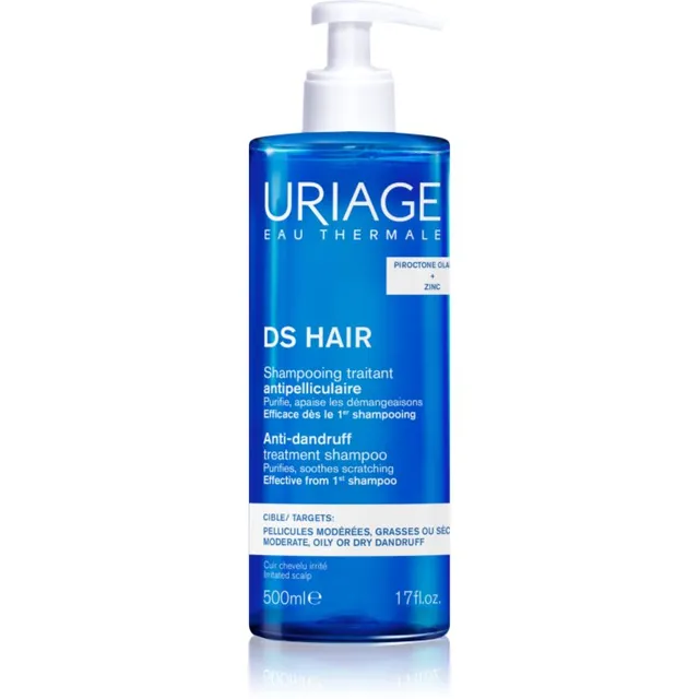 Uriage DS HAIR Anti-Dandruff Treatment Shampoo Kõõmavastane šampoon ärritunud peanahale 500 ml
