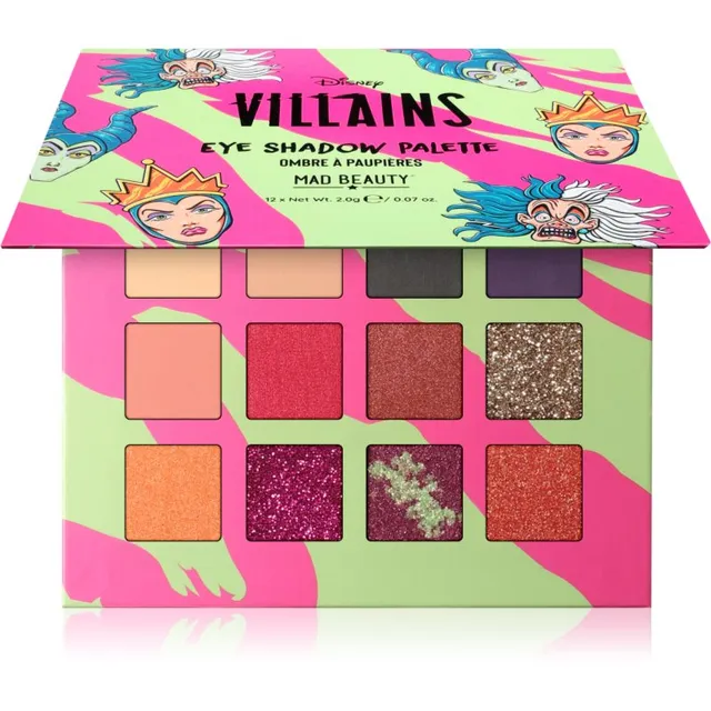 Mad Beauty Disney Villains Lauvärvipalett 12x2 g