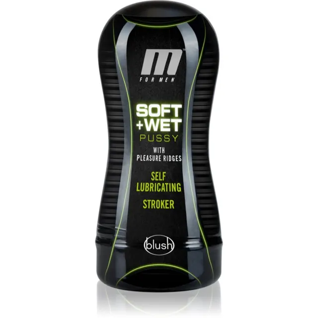 Blush M For Men Soft and Wet Pussy flesh Meeste Masturbaator Green 17,8 cm