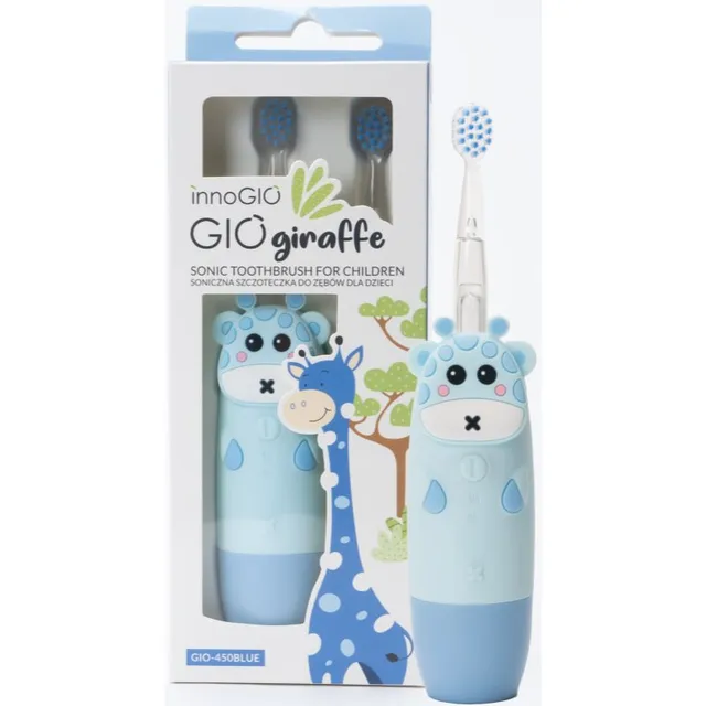 innoGIO GIOGiraffe Sonic Toothbrush Heliline hambahari lastele Blue 1 tk