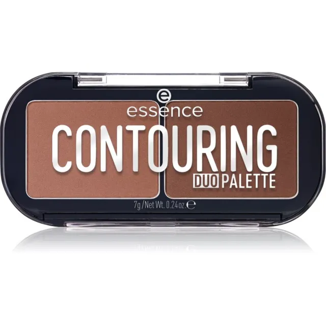 essence CONTOURING DUO PALETTE Kontuuripalett varjund 20 Darker Skin 7 g