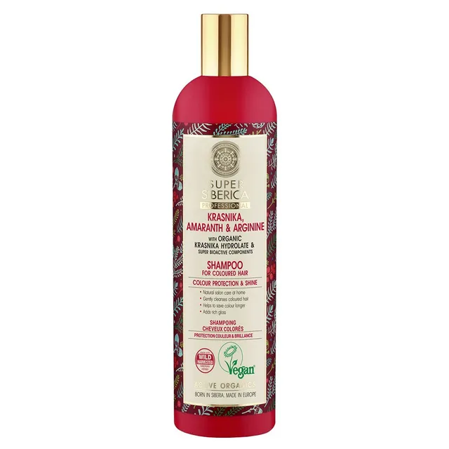 NATURA SIBERICA Super Krasnika, Amaranth & Arginine Shampoo 400ml