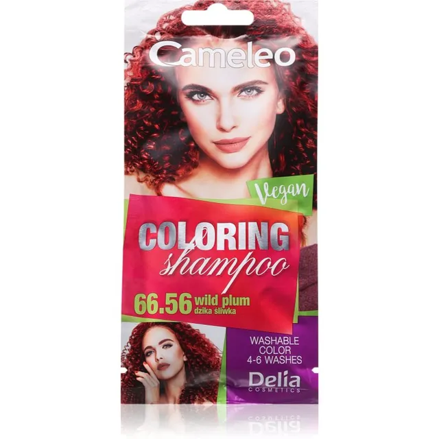 Delia Cosmetics Cameleo Coloring Shampoo Toniseeriv šampoon juustele varjund 66.56 Wild Plum 40 ml