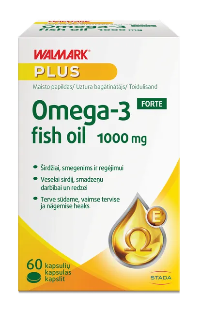 WALMARK OMEGA-3 FORTE KALAÕLI KAPSLID 1000MG N60