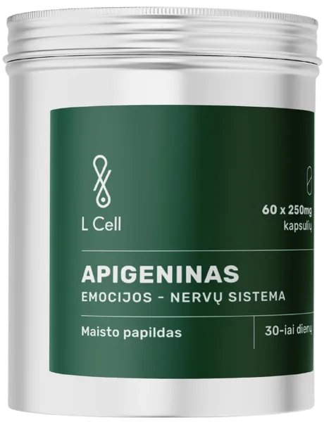 L Cell Apigenin kapslid 250 mg. Toidulisand