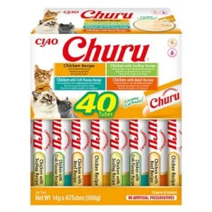 Inaba Churu Multipakk Kana kreem maiustus kassidele 40x14g