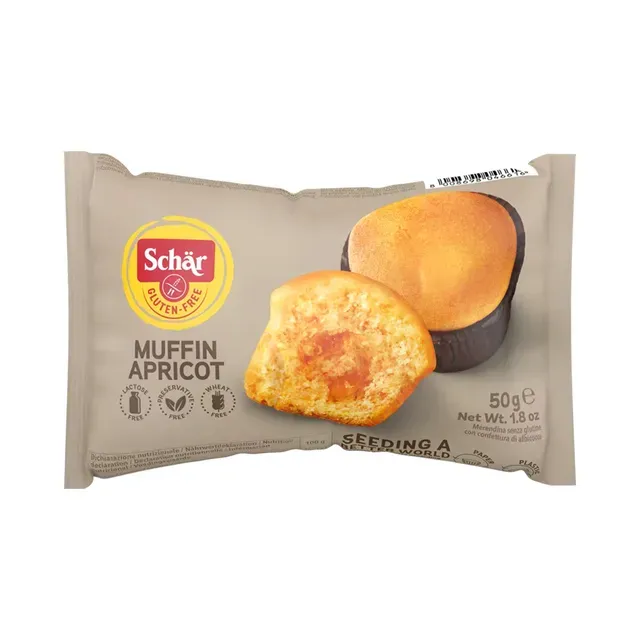 Muffin Magdalenas gluteenivaba aprikoositäidisega, SCHÄR, 50 g