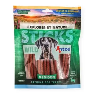 Antos WILD Sticks Venison hirveliha pulgad koertele 400g