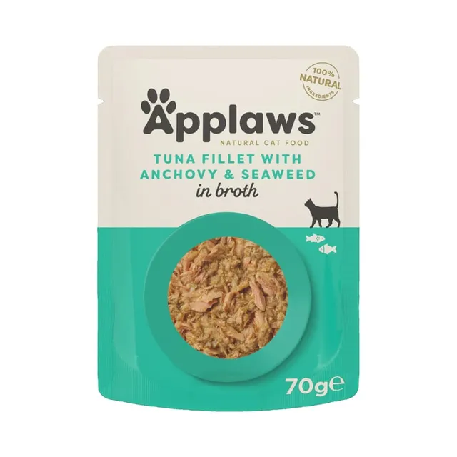 Applaws kassi einekotike, tuunikala/anšoovis/vetikas, 70 g