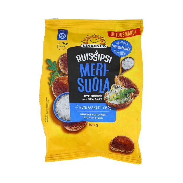 Rukki näkileivad meresoolaga, LINKOSUO, 150 g