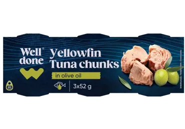 Tuunitükid oliiviõlis, WELL DONE,3x80g