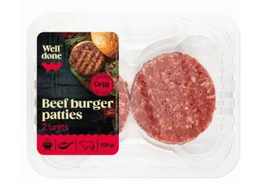 Burgeripihvid veisel.-st WELL DONE, 220g