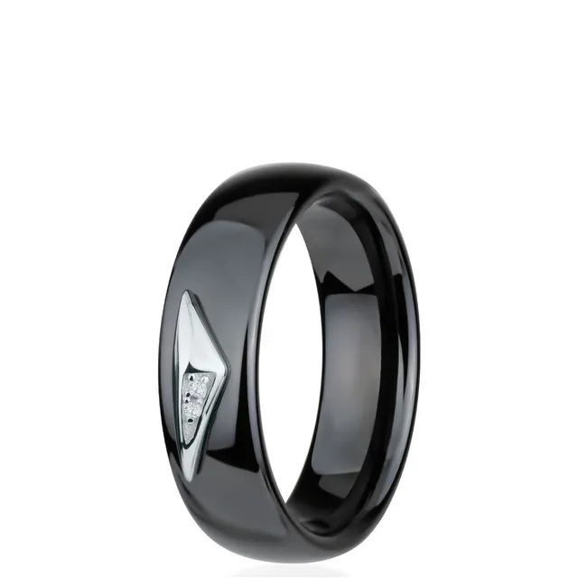 DONDELLA Ceramic Cesena Black Ring (6mm) 16.5