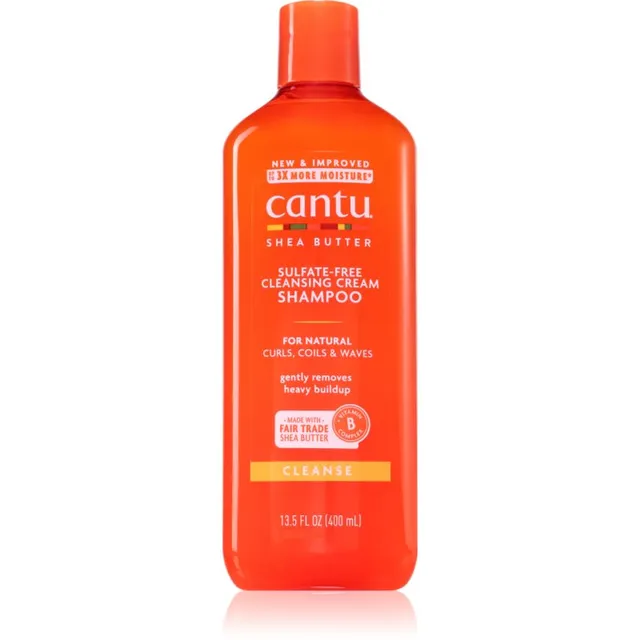 CANTU Shea Butter Shampoo Niisutav šampoon lokkis ja lainelistele juustele 400 ml
