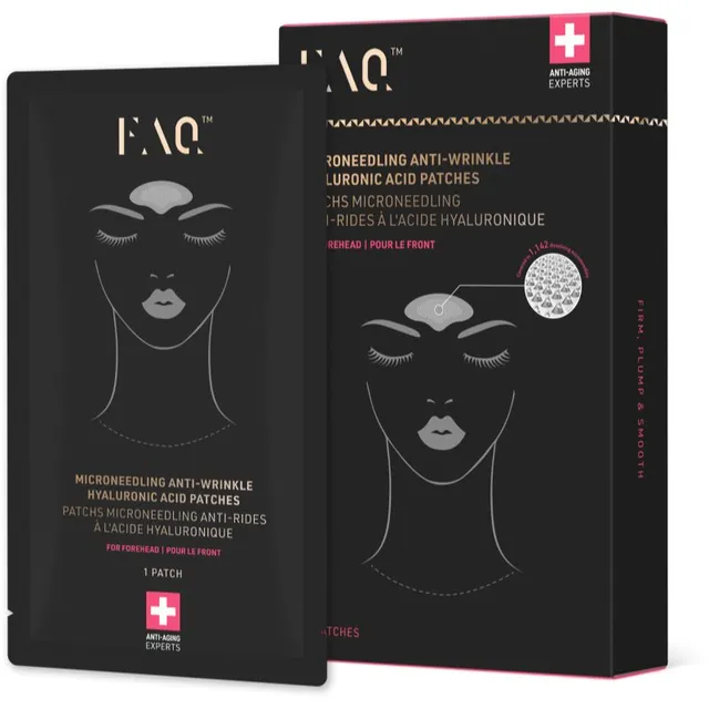 FOREO FAQ™ Microneedling Anti-Wrinkle kortsudevastased plaastrid laubale hüaluroonhappega 3 tk