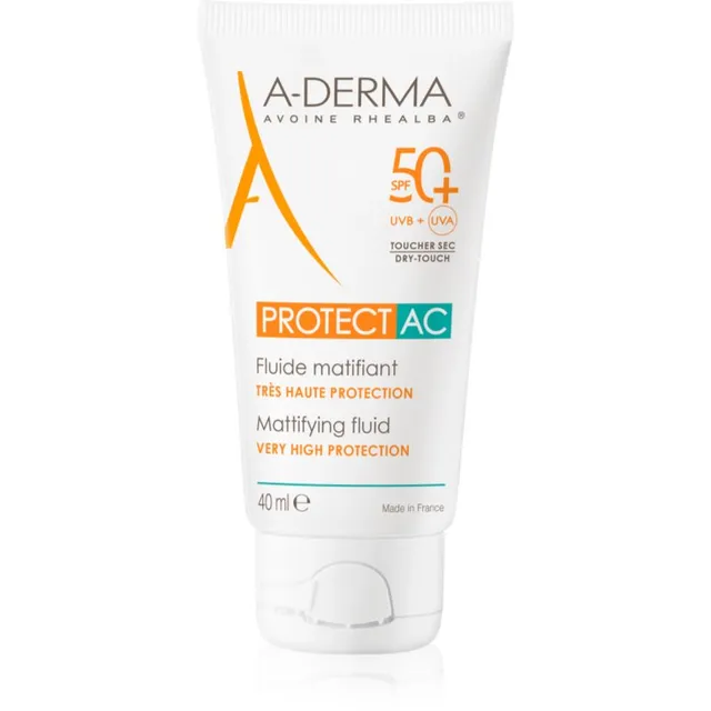 A-Derma Protect AC Mattifying Fluid Matistav vedelik SPF 50+ 40 ml