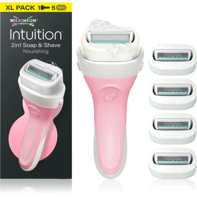 Wilkinson Sword Intuition 2in1 Ultra Moisture Razor Raseerija + varuotsik 5 tk