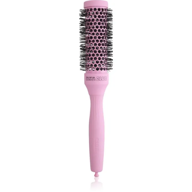 Olivia Garden Club The Glow Blowout Ceramic Round Brush Pink Ümmargune juuksehari S 1 tk