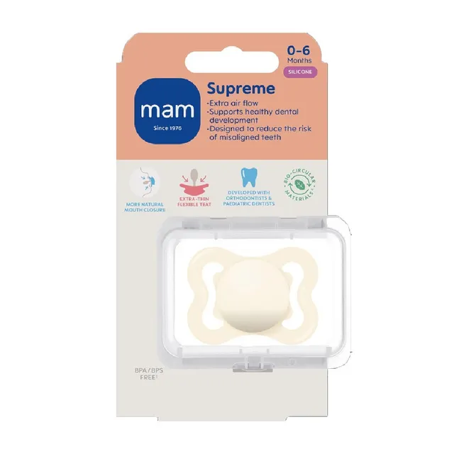 MAM SUPREME RÕNGASLUTT SILIK. 0-6K NEUTRAL N1