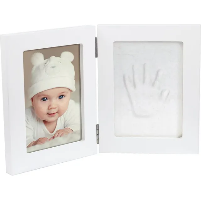 Dooky Luxury Memory Box Double Frame Handprint beebi käe- ja jalajälgede tegemise komplekt 1 tk