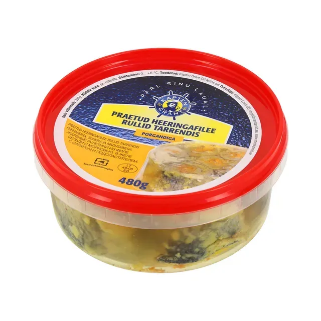 Praetud heeringarullid tarrendis, KAPTEN GRANT, 480 g