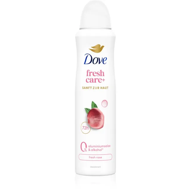 Dove 0% ALU Fresh Rose Pihustatav antiprespirant ei sisalda alumiiniumi 150 ml