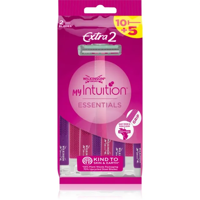 Wilkinson Sword My Intuition Extra 2 Ühekordsed raseerijad Essentials 15 tk