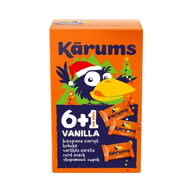 Glasuurkohuke vanilli multipakk 6+1 7x45g, KARUMS, 315 g