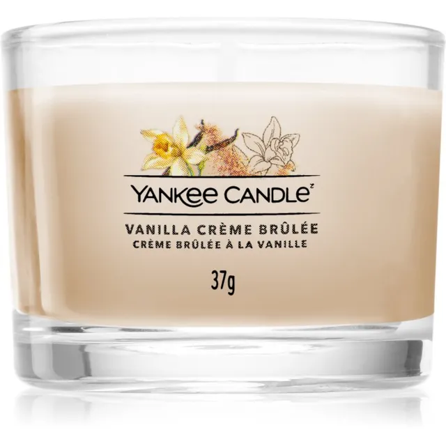 Yankee Candle Vanilla Crème Brûlée votiivküünal glass 37 g