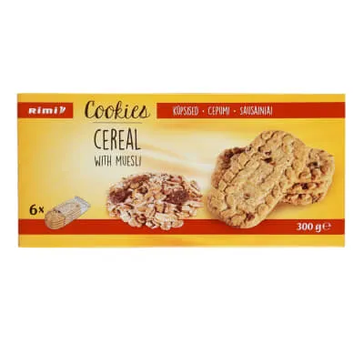 Teraviljaküpsised müsliga Rimi 300g