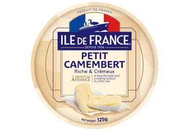 Valgehall.juust Camembert de France,125g