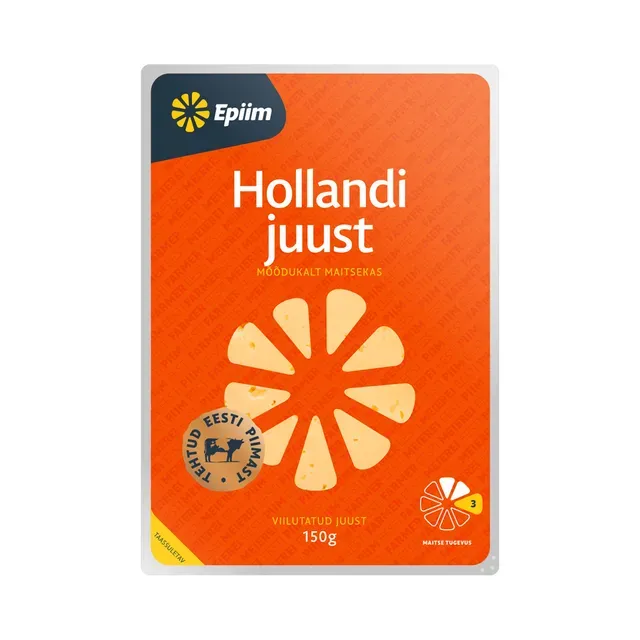 Hollandi juust viilutatud, EPIIM, 150 g