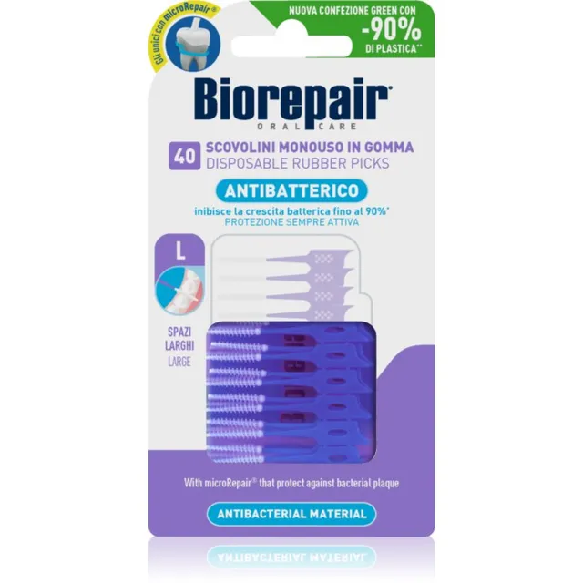 Biorepair Rubber Picks Large Hambaork Purple 40 tk