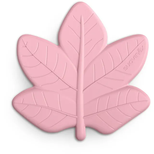 Suavinex Poetry Forest Leaf Teether närimismänguasi 0 m+ Pink 1 tk