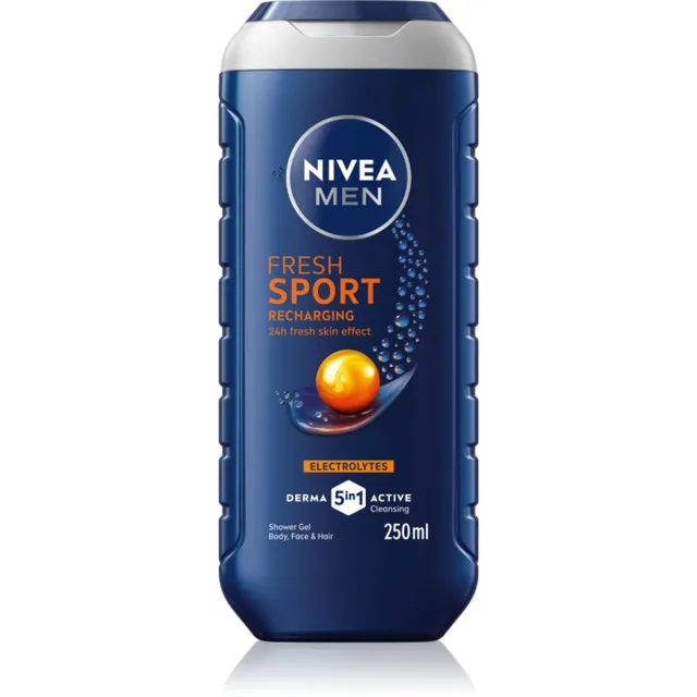 NIVEA MEN Fresh Sport Dušigeel mineraalidega meestele 250 ml
