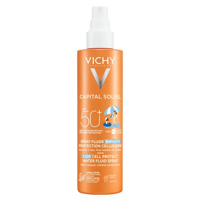 VICHY Capital Soleil Kids Cell Protect Water Fluid Spray SPF50 200ml