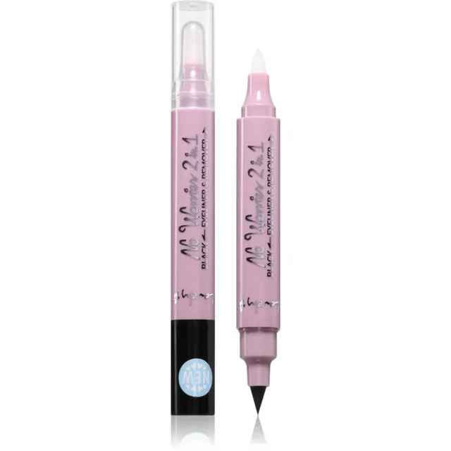 Lovely No Worries 2 in 1 Kahe otsaga silmalainer ja korrektorpliiats varjund Black 1 tk