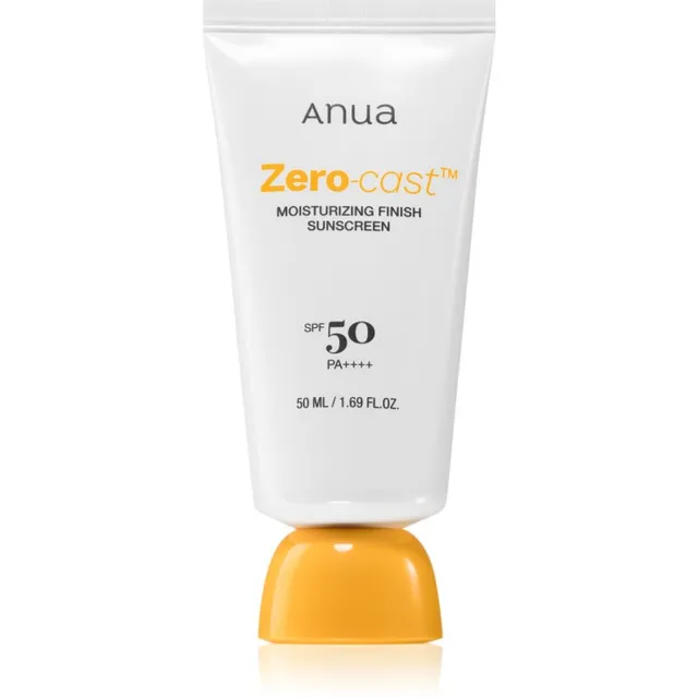 Anua Zero-Cast Moisturizing Finish Sunscreen Niisutav kaitsekreem SPF 50 50 ml