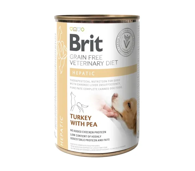 Brit GF Hepatic erisööt, konserv koerale, 400 g