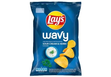 Kartulikrõpsud hapukoor. LAY'S Wavy 120g