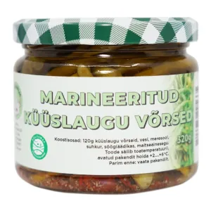 Marineeritud küüslaugu võrsed 320g Eesti