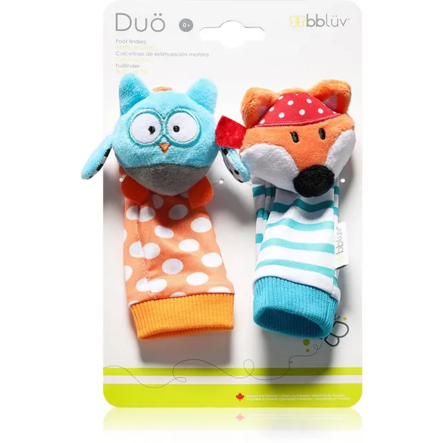BBLÜV Düo kõrisevad sokid Owl / Fox 2 tk